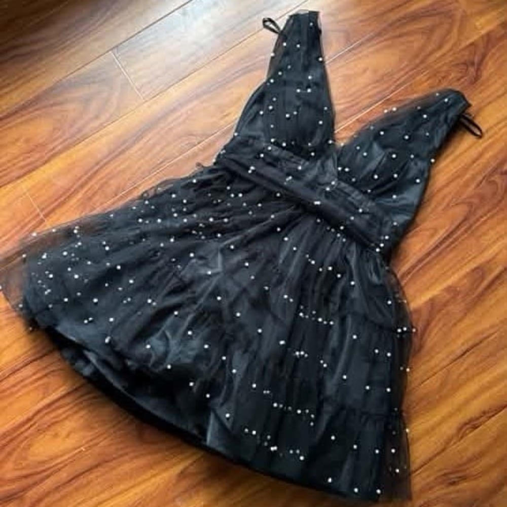Black Pearl Mini Dress | Dillards